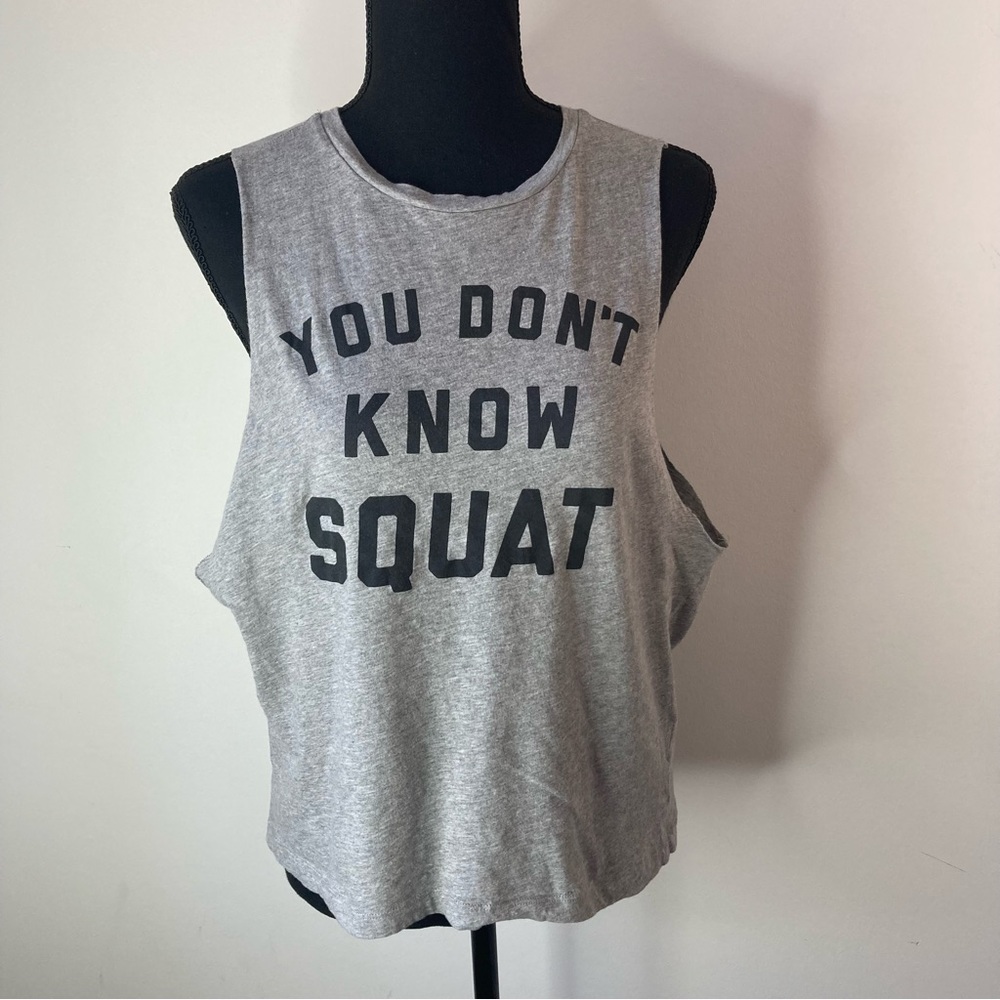 "You Don't Know Squat" Reebok Workout Tank